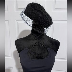 Elegant Black Halter Dress